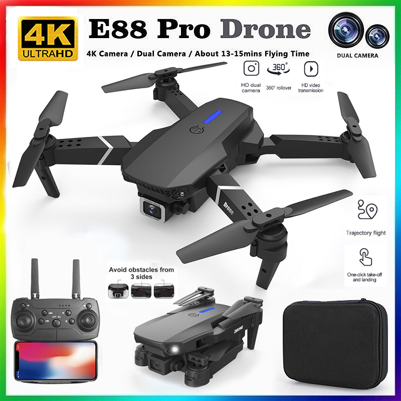 Drone Camera Wide Angle - 2026 BARU E88 Drone Profesional HD