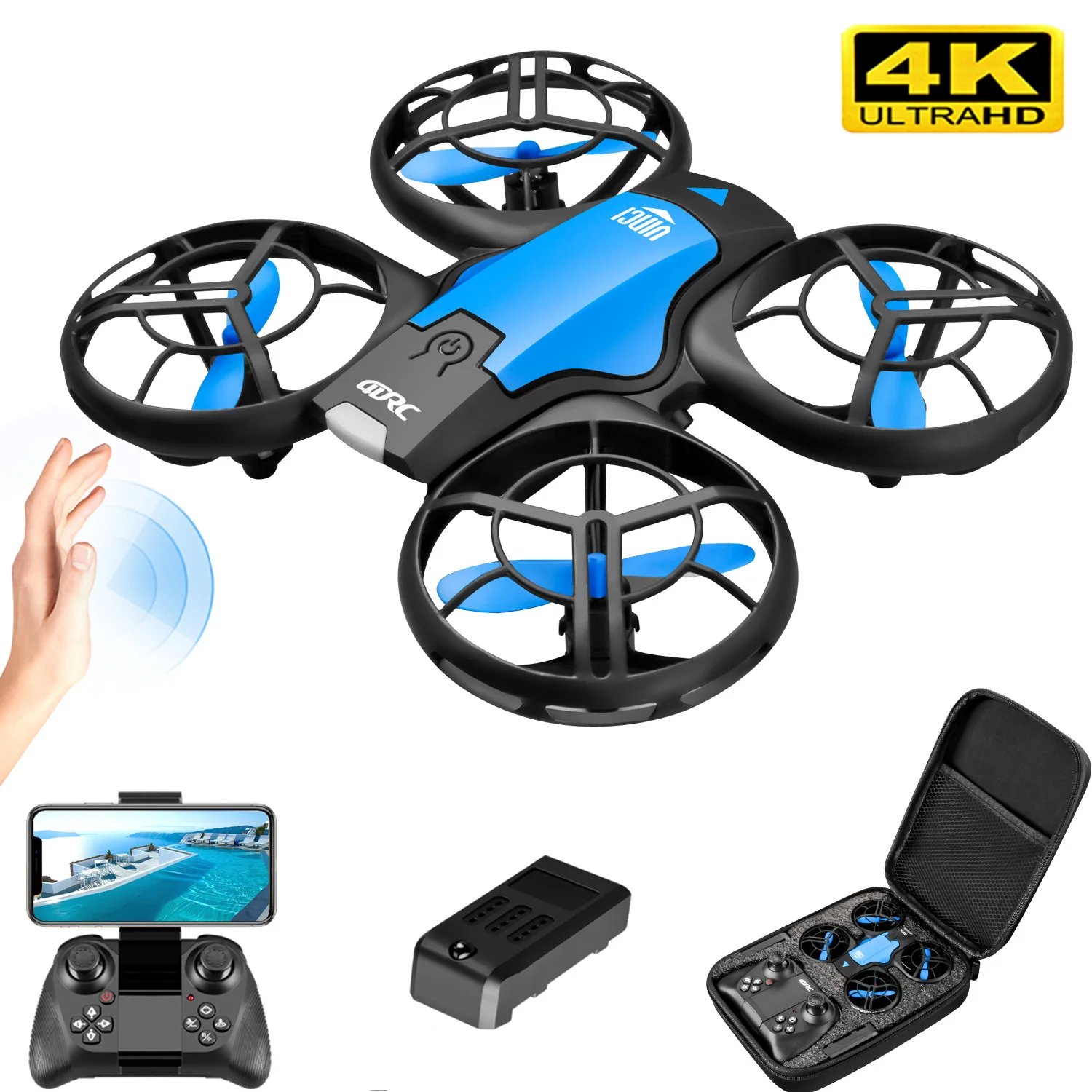 Drone Camera Wide Angle - V8 Drone Mini Baru 4K Profesional