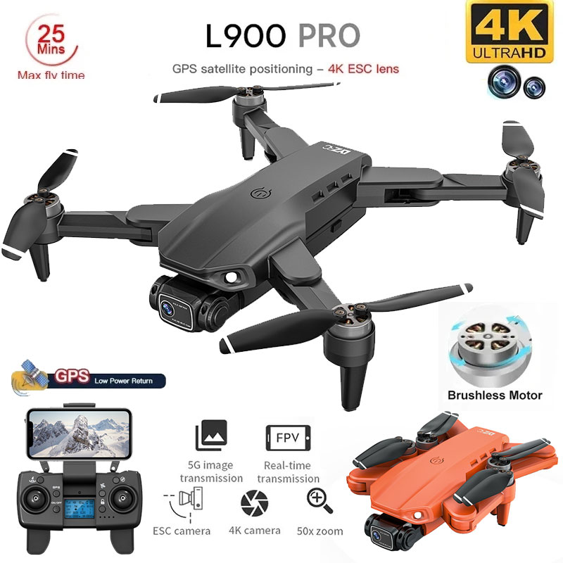 Drone Camera Professional - L900 Pro Drone mainan kamera ganda