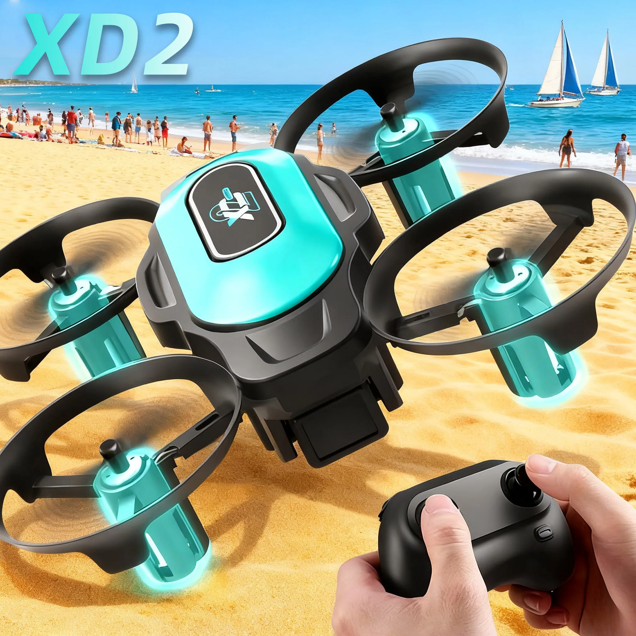 Drone Camera Night Vision - XD2 Mini Drone, 360 ° Aksi