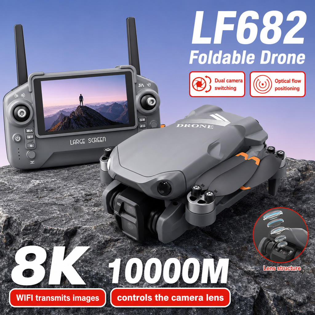 Drone Camera Lens - Foto Udara Drone LF682 8K HD