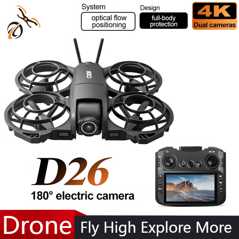 Drone Camera Night Vision - Drone D26 4K Aerial HD 180