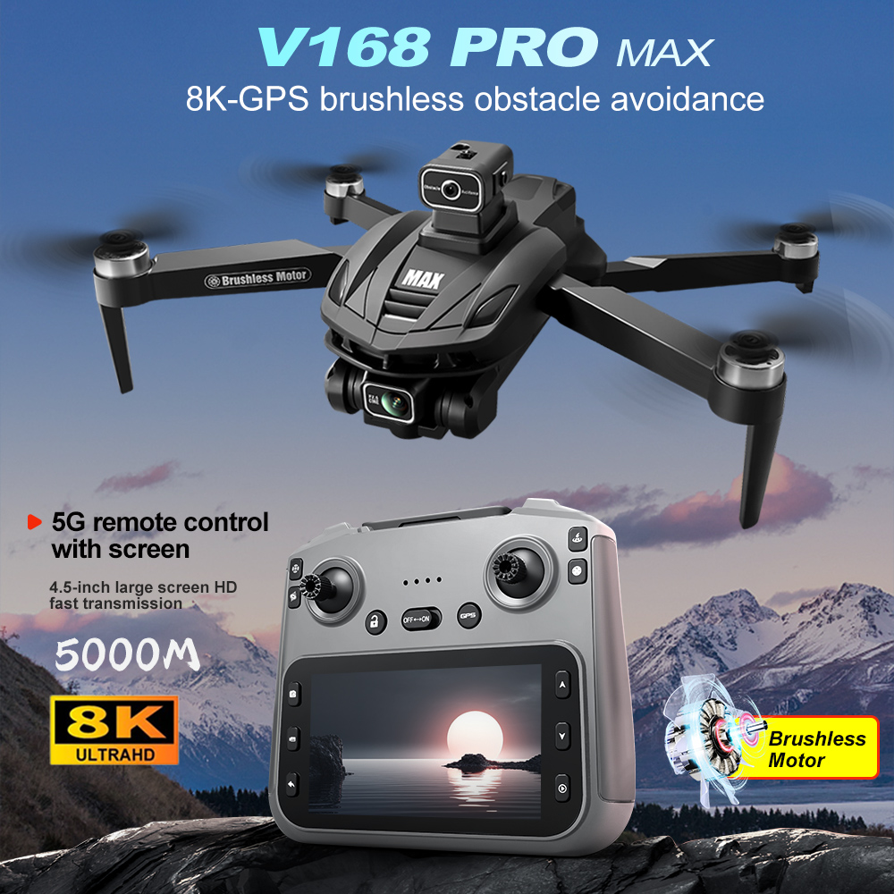 Drone Camera Lens - V168 PRO Max GPS Drone 8K