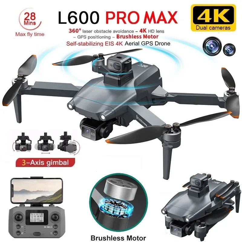 Drone Camera Professional - L600 PRO MAX Drone GPS profesional,