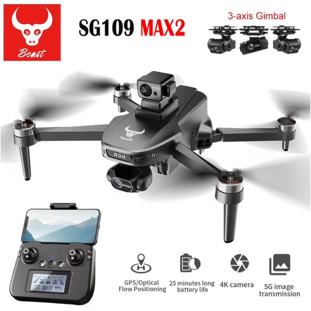 Drone Camera With Gimbal - SG109 MAX2 Drone kamera FPV 8K