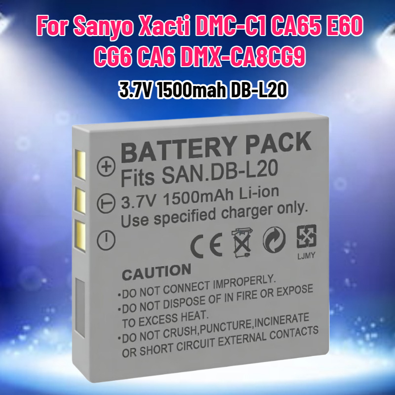 Drone Camera Action - Baterai 3.7V 1500mah DB-L20 untuk Kamera