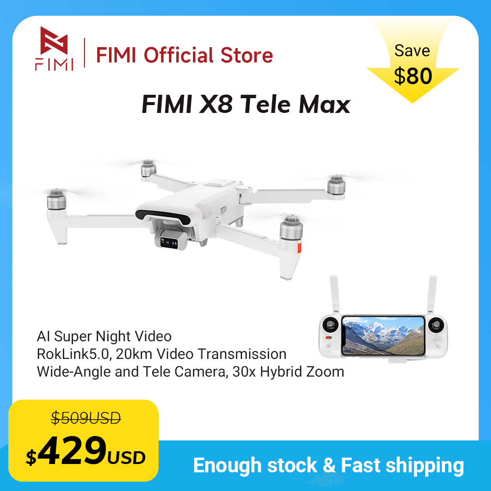 Drone Camera Wide Angle - Drone FIMI X8 Tele Max dengan