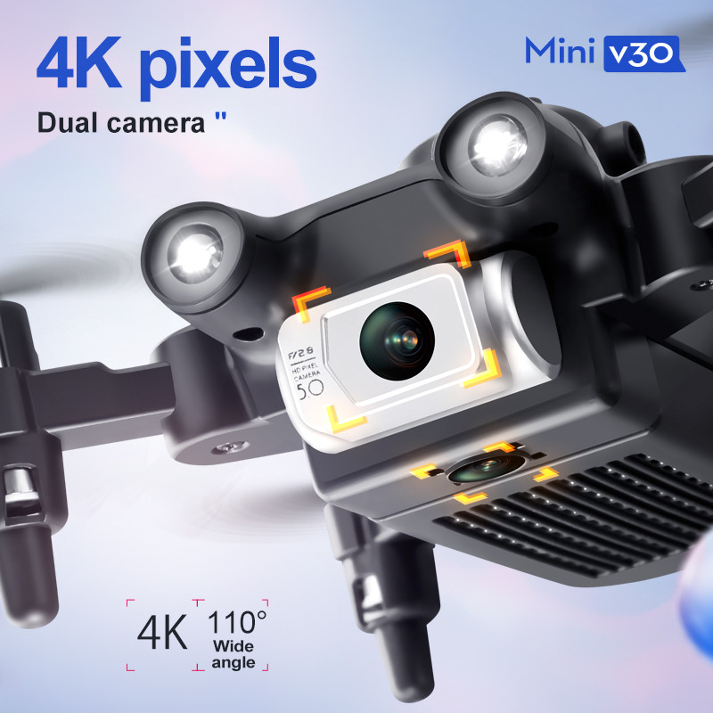 Drone FPV Mini V30 WiFi, Quadc - Drone Camera Lens ulasan dan harga