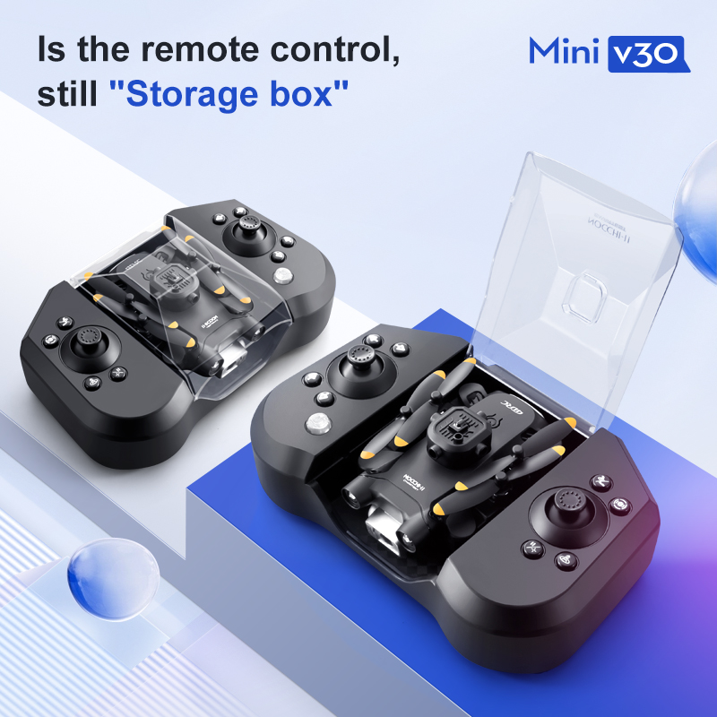 Drone FPV Mini V30 WiFi, Quadc - Drone Camera Lens ulasan dan harga